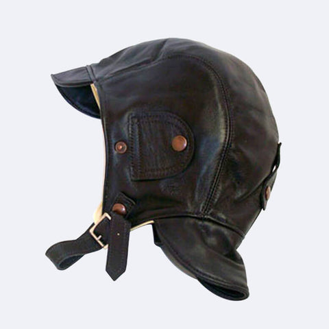 Leather Pilots Helmet